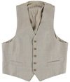 Michael Kors Mens Neat Pindot Five Button Vest tan 37
