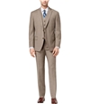 Michael Kors Mens 3 Piece Birdseye Two Button Formal Suit brown 48/Unfinished