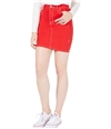Kendall Kylie Womens Cotton Denim Mini Skirt red 28