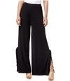 Kensie Womens Ruffled Trim Split Gaucho Dress Pants