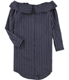 Kensie Womens Striped Mini Dress navy M