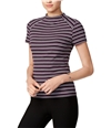 Kensie Womens Striped Basic T-Shirt pl4 S