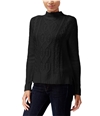 Kensie Womens Cable Knit Sweater blk S