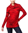 Kensie Womens Space Dyed Knit Sweater rdm XS