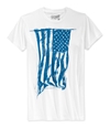 Retrofit Mens Flag Graphic T-Shirt white S