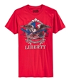 Retrofit Mens Eagle Liberty Graphic T-Shirt dkred S