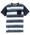 Silver Lake Mens Tropical Stripe Graphic T-Shirt navyblazer M