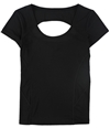Lifestyle and Movement Womens Dani Cut-Out Basic T-Shirt black S