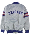 STARTER Mens Chicago Cubs Satin Varsity Jacket cgc L