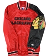 STARTER Mens Chicago Blackhawks Varsity Jacket chw L