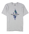 Skechers Mens Camo Diamond Graphic T-Shirt gray L
