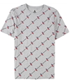 Skechers Mens Logo Print Graphic T-Shirt grayredblue XS