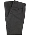 The Men's Store Mens Tonal Check Dress Pants Slacks medbrown 34x34