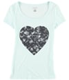 Material Girl Womens Heart Graphic T-Shirt