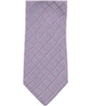 Kenneth Cole Mens Peter Grid Self-tied Necktie pink One Size