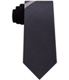 Kenneth Cole Mens Indigo Panel Self-tied Necktie black One Size