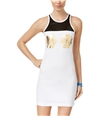 Material Girl Womens Seashell Bodycon Dress brightwhite M