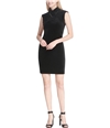 Calvin Klein Womens Velvet Sheath Dress black XL