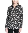 Calvin Klein Womens Floral Button Up Shirt, TW3
