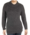 Calvin Klein Womens Mixed Stitch Pullover Sweater charcoal S