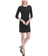 Calvin Klein Womens Button Shoulder Mini Dress