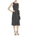 Calvin Klein Womens Plaid A-line Dress bku 2