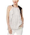 Cynthia Rowley Womens Ruffled Halter Top Shirt white XS