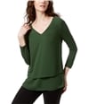 Michael Kors Womens Layered Look Pullover Blouse