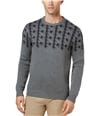 Ben Sherman Mens Houndstooth Knit Sweater charcoal S