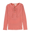 Michael Kors Womens Lace Up Pullover Blouse, TW3
