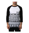 Young & Reckless Mens The Oil Spill Raglan Graphic T-Shirt whiteblack S