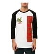 Young & Reckless Mens The Victory Lap Raglan Graphic T-Shirt whtblk S