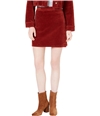 T.D.C Womens Corduroy Wrap Skirt rust XS