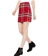 Love Fire Womens Topson Mini Skirt redplaid M