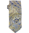 The Men's Store Mens Paisley Print Self-tied Necktie yellow One Size