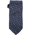 The Men's Store Mens Floral Printed Silk Self-tied Necktie navy One Size