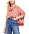 Free People Womens BFF Pullover Sweater red L