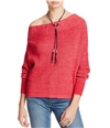 Free People Womens Alana Pullover Knit Sweater ltred XS