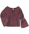 Free People Womens Dahlia Pullover Blouse wine M
