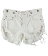 Free People Womens Solid Casual Denim Shorts