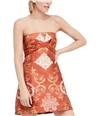 Free People Womens Patterned A-Line Dress