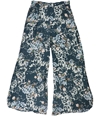 Free People Womens Floral Print` Casual Wide Leg Pants