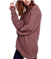 Free People Womens Menace Solid Tunic Sweater mauve XS