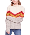 Free People Womens Striped Pullover Sweater, TW2