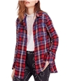 Free People Womens Magical Plaid Button Up Shirt