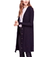 Free People Womens Sparkly Cardigan Sweater navy XS