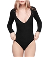 Free People Womens Cozy Up With Me Bodysuit Jumpsuit black M