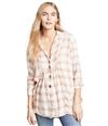 Free People Womens All About The Feels Button Up Shirt pasred XS