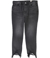 Free People Womens Chewed Up Straight Leg Jeans black 29x28