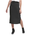 DKNY Womens Pindot Pencil Skirt black M